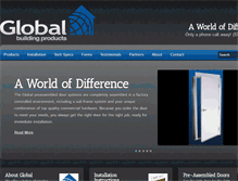 Tablet Screenshot of globalbuildingproducts.us